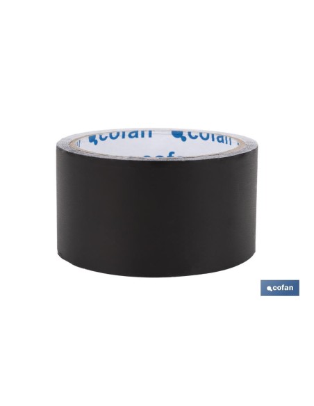 CINTA DE ALUMINIO NEGRA 30 MICRAS 50 MM X 10 M