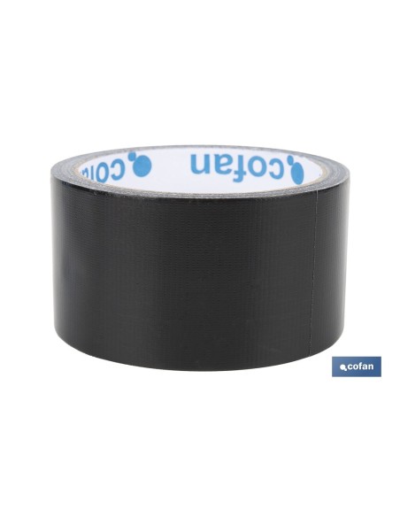 CINTA AMERICANA NEGRA 190 MICRAS 50 MM X 10 M