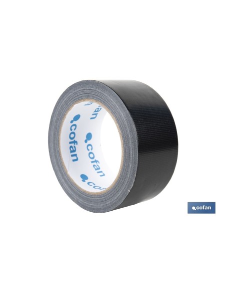 CINTA AMERICANA NEGRA 190 MICRAS 50 MM X 25 M