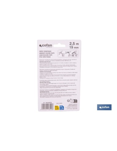 CINTA AUTOVULCANIZANTE (2,5 M X 19 MM)