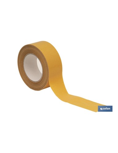 CINTA DOBLE CARA PARA MOQUETA 25MTS X 50MM