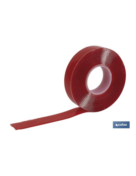 CINTA DOBLE CARA EXTRAFUERTE BRICOFAN 19 MM X 3 M