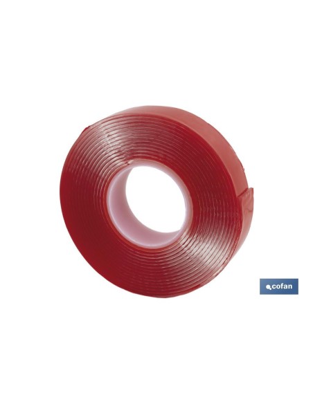 CINTA DOBLE CARA EXTRAFUERTE BRICOFAN 19 MM X 3 M