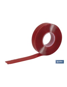 CINTA DOBLE CARA EXTRAFUERTE BRICOFAN 19 MM X 10 M