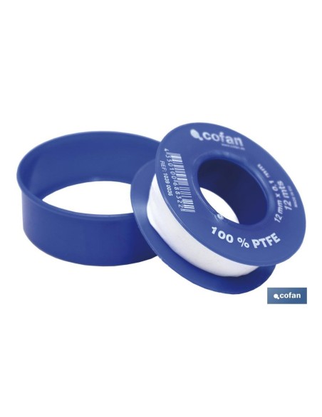 ROLLO 12 MTS CINTA PTFE DE 12mm X 0,10mm