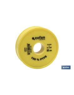ROLLO 50 MTS CINTA PTFE DE 19mm X 0,10mm