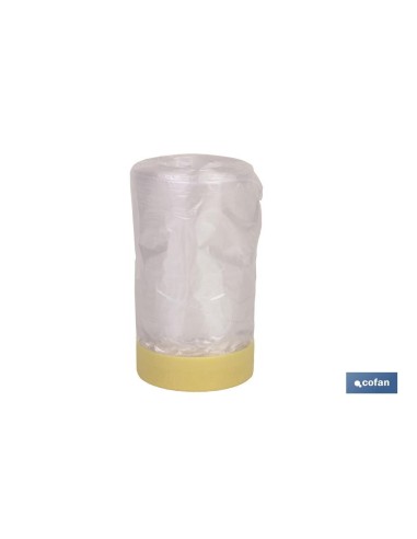 ROLLO CINTA CREPE + PLÁSTICO 80° (90cm X 22.5m)