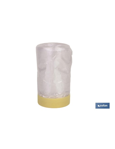 ROLLO CINTA CREPE + PLÁSTICO 80° (260cm X 22.5m)