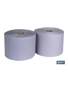 BOBINA INDUSTRIAL RECICLADA AZUL 250MTS (2 ROLLOS)