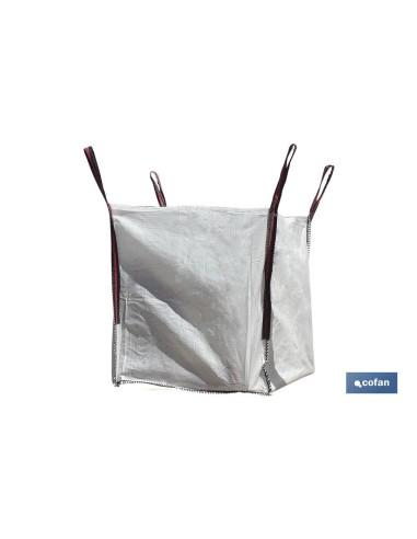 BIG BAG ESCOMBROS 85x85x90 cms COLOR BLANCO