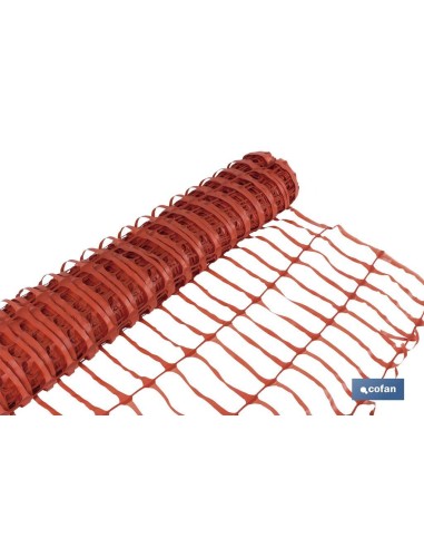MALLA DE SEÑALIZACION OBRAS 1x50 m NARANJA