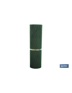 MALLA PLAST. CUADRADA JARDIN 5mm VERDE 1x25m