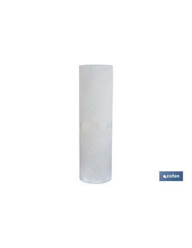 MALLA PLAST. CUADRADA JARDIN 5mm BLANCO 1x25m
