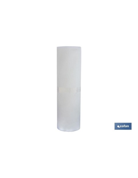 MALLA PLAST. CUADRADA JARDIN 5mm BLANCO 1x25m