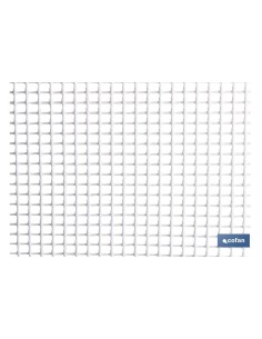 MALLA PLAST. CUADRADA JARDIN 5mm BLANCO 1x25m 2