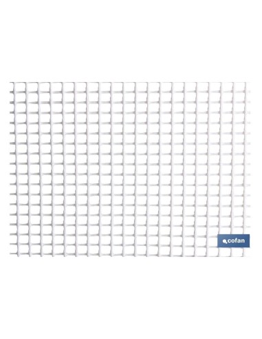 MALLA PLAST. CUADRADA JARDIN 5mm BLANCO 1x25m
