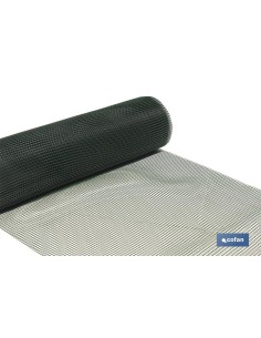 MALLA PLAST. CUADRADA JARDIN 10mm VERDE 1x25m