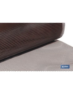 MALLA PLAST. CUADRADA JARDIN 10mm MARRON 1x25m