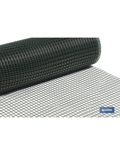MALLA PLAST. CUADRADA JARDIN 20mm VERDE 1x25m
