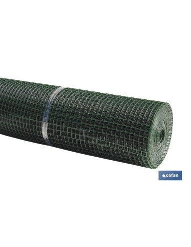 MALLA PLAST. CUADRADA JARDIN 20mm VERDE 1x25m