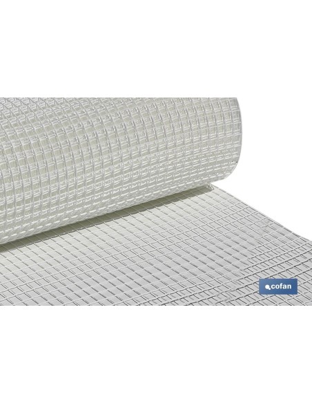 MALLA PLAST. CUADRADA JARDIN 20mm BLANCO 1x25m