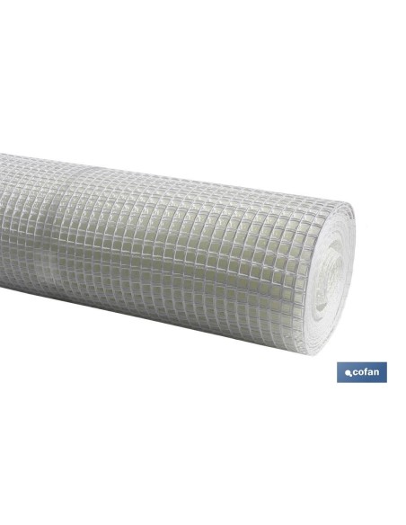 MALLA PLAST. CUADRADA JARDIN 20mm BLANCO 1x25m