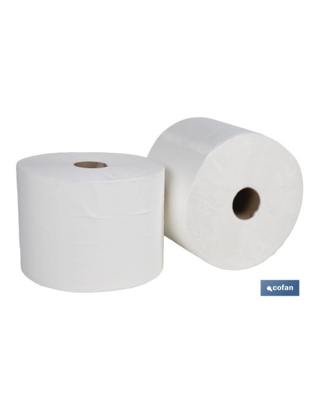 BOBINA CELULOSA EXTRA-LAMINADA VIRGEN 2 CAPAS 3K. 287 MT(2ROLLOS).