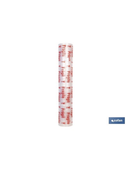 ROLLO DE PLÁSTICO DE BURBUJA FRÁGIL 40 G/M2, 1,2 X 10 M