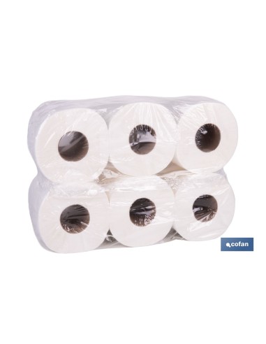 PAPEL SECAMANOS VIRGEN EXTRALAMINADO DE 2 CAPAS 90 M (6 ROLLOS)
