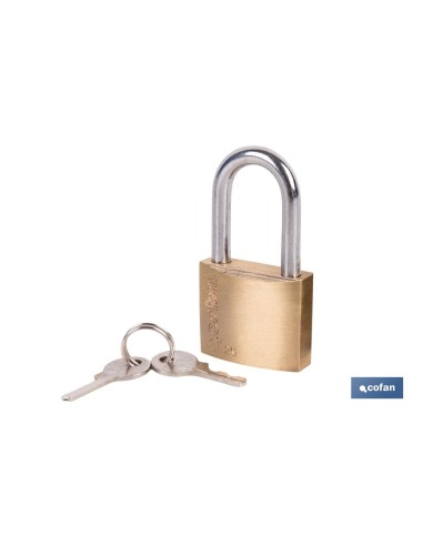 CANDADO LATÓN A/LARGO QUALITY PLUS 25MM LLAVES IGUALES