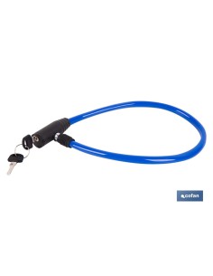 CANDADO DE BICICLETA CON CABLE DE ACERO Ø5 MM 500 MM