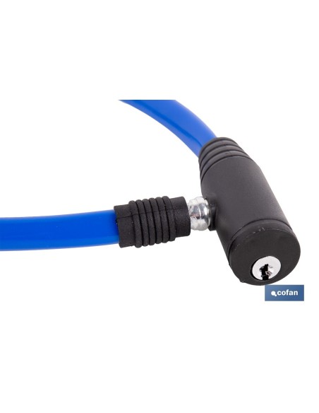 CANDADO DE BICICLETA CON CABLE DE ACERO Ø5 MM 500 MM