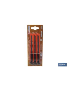 PACK 3 CUTTERS ABS EN BLISTER HOJA 9 MM 2