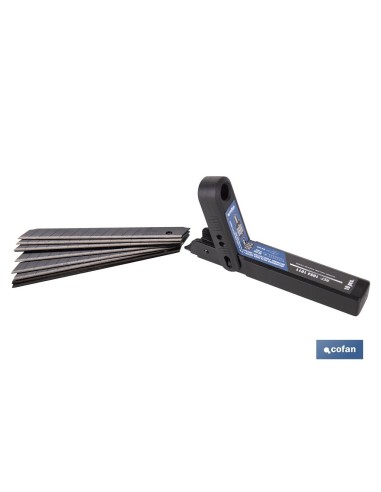 RECAMBIO 10 UDS. HOJA NEGRA SK2 65HRC PARA CÚTER 9 X 80 X 0,6 MM
