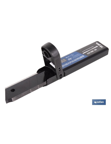 RECAMBIO 10 UDS. HOJA NEGRA SK2 65HRC PARA CÚTER 25 X 126 X 0,7 MM
