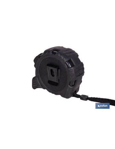 FLEXÓMETRO HOJA NEGRA DOBLE CARA 25 MM X 8 M