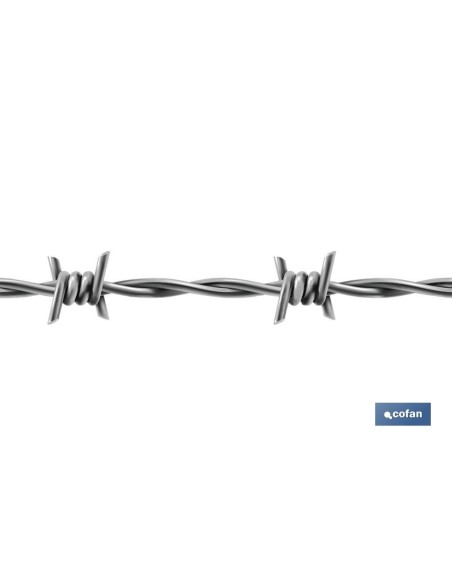 ALAMBRE DE ESPINO GALVANIZADO 1,7mm X 50m