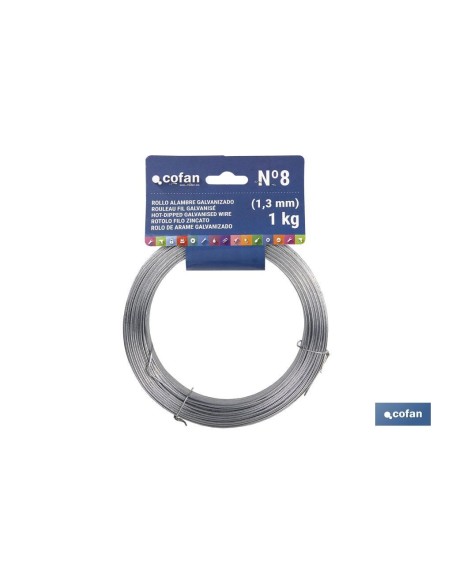 ROLLO ALAMBRE GALVANIZADO 5 Kg (1,1mm) Nº 6