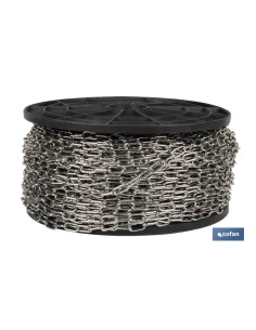 CADENA CALIBRADA DIN 766 M5 INOX A4 (METRO) 2