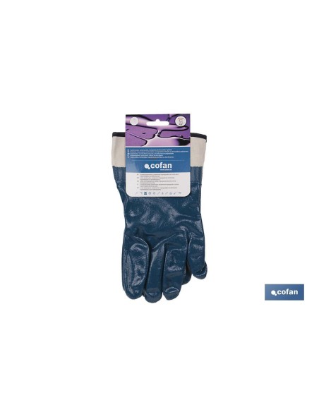 BLISTER GUANTE AMERICANO DE NITRILO AZUL TALLA 8 VENTA UNITARIA