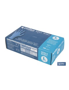 CAJA 100 UNDS. GUANTES DE NITRILO T- L