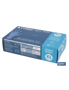 CAJA 100 UNDS. GUANTES DE NITRILO T - XL