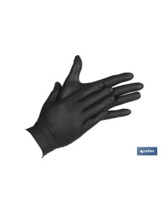 CAJA 100 UNDS. GUANTES DE NITRILO NEGRO T - M