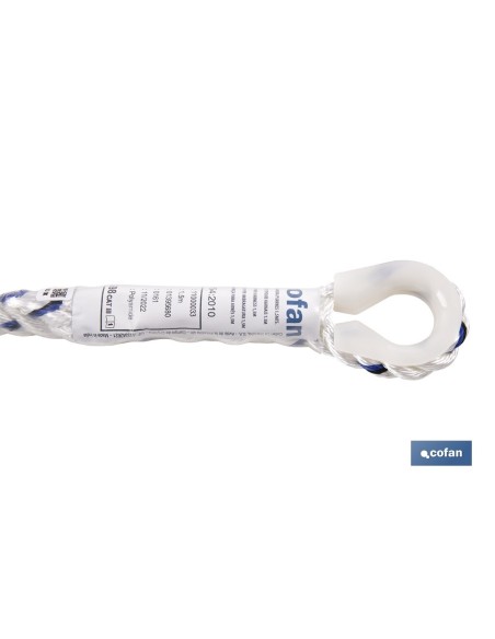CUERDA DE SEGURIDAD P/ARNES 1,5 MTS.