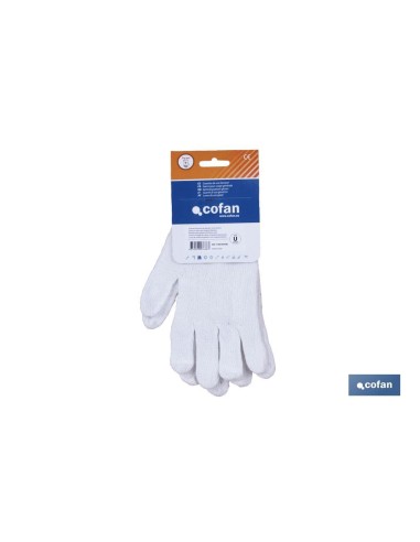 BLÍSTER DE GUANTE DE PUNTO DE ALGODÓN CON PUÑO ELÁSTICO VENTA UNITARIA