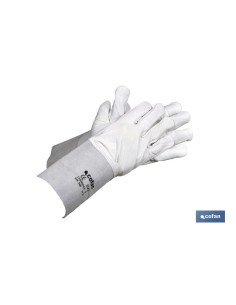 GUANTE VACUNO C/MANGUITO 13CMS T-10