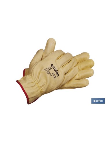 GUANTES PIEL VACUNO AMARILLO T-11