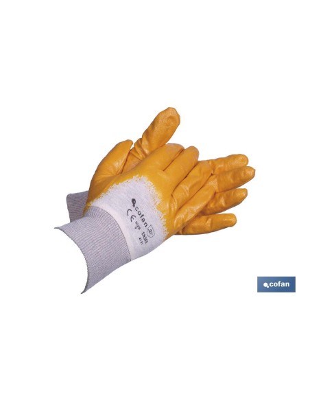 GUANTES NITRILO AMARILLO T-8