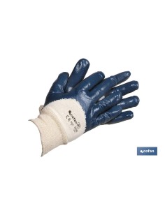 BLISTER GUANTES NITRILO AZUL T-8