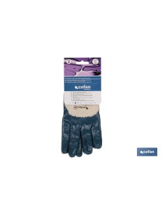 BLISTER GUANTES NITRILO AZUL T-8 2